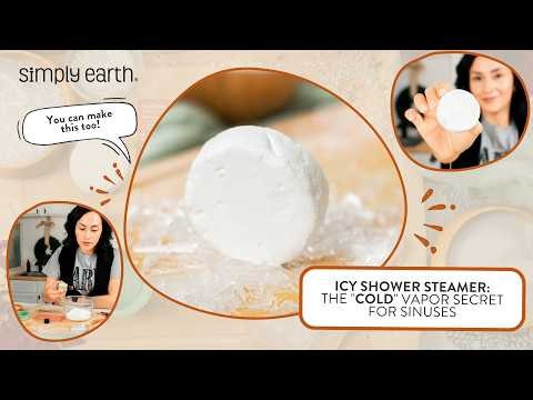 How to Make a DIY Essential Oil Icy Shower Steamer