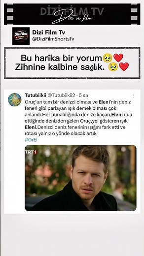 ORUÇ'UN TAM BİR DENİZCİ OLMASI VE ELENİ'NİN DENİZ FENERİ GİBİ PARLAMASI #taşacakbudeniz #dizi #trt1