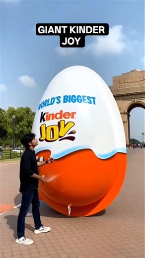 Giant kinder joy india gate per #teamfx #aivideo #shorts #viralvideo #viral #mixtape #lyrics #yosho