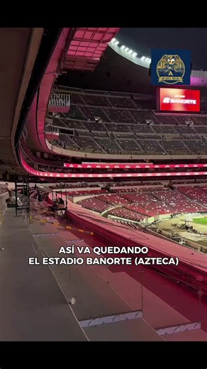 antes de la remodelacion Estadio Azteca ahora Estadio Banorte aunque en mi corazón siempre sera estadio azteca