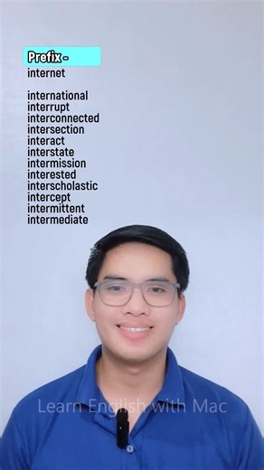10K views · 341 reactions | prefix 'inter' #English #englishlearning #englishlanguage #englishvocabulary #englishgrammar #englishonline #englishtips | Learn English with Mac | Facebook
