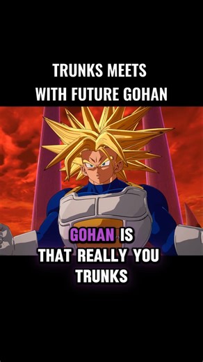 Trunks Meets With Future Gohan 🤯 #crashout #trunks #sparkingzero #dragonball #dbz