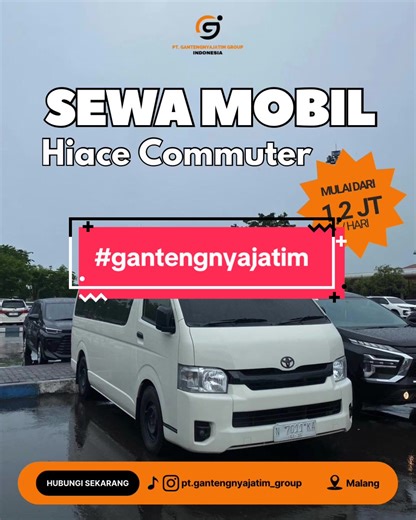 Ready ya hiace comuter kita #gantengnyajatimgroup inpo reservasi bisa hubungi kami di bio ya kak #rentalmobilmalang #sewahiacemalang #scobydoo #sewamobilpremium