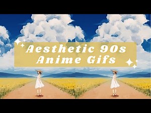 Aesthetic 90s Anime Background Gifs For Edits | Aesthetic Gifs | Alice Blue Aesthetic♡