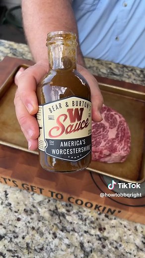 Big, Juicy Tomahawk Steak smoked on a Pellet Grill… complete with dabbin’ sauce #pelletgrill #tomahawk #ribeye #steaktiktok #howtobbqright #foryou #fyp