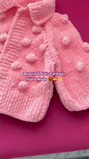 Beautiful Kid's Cardigan Hand Made #knitting #crochet #crochethandmade