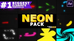 Neon Shape Elements | After Effects - 25117928 AEdownload.com