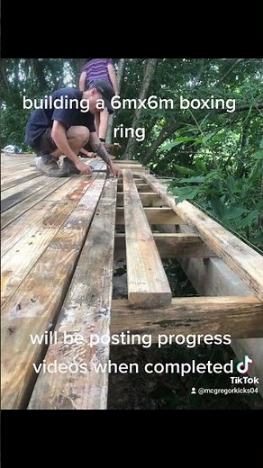 building a 6x6m boxing ring
