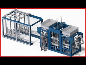 Fully Automatic Concrete /Cement block machine (block making section explanation)