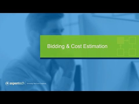 Bidding & Cost Estimation - Application Overview