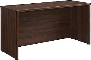 OfficeWorks by Sauder Affirm 60 X 24 Desk Shell/cred/Return, Noble Elm Finish