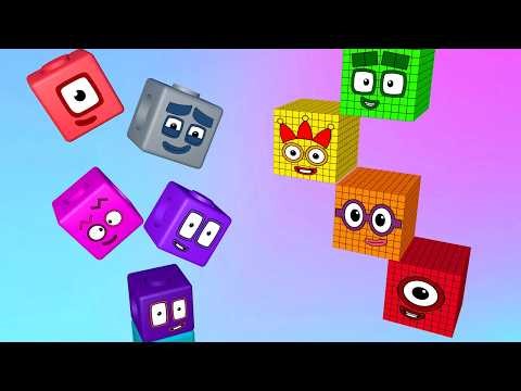 Let's Count 1 to 100 with Numberblocks Standing Tall! Super Fun Cubes