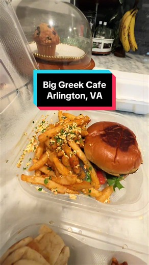 Big Greek Cafe Arlington VA vegetarian platter review