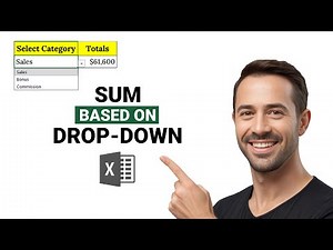 Sum Based on Drop-Down in Excel : Smart & Easy Trick