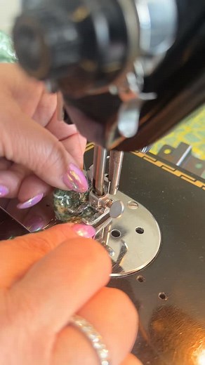A teeny tiny bowl coming to life. #maker #creative #sewingmachine #pfaff #fabric #sewing #etsy #batik #hildegard | Pieceful Design