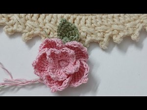 How to Crochet a flower | Easy Crochet Flower Tutorial for Beginners | DIY Crochet Pattern
