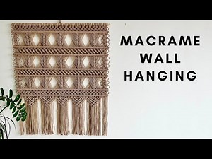 DIY Macrame Wall Hanging Tutorial │ Home decor macrame │ MACRAME TUTORIAL │ macrame for begginers