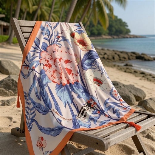 Floral Silk Neck Scarf, Vintage Square Bandana, Elegant Flower Print Head Scarf - Etsy