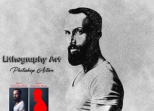 Lithography Art Photoshop Action 12777804 - FreePSDvn