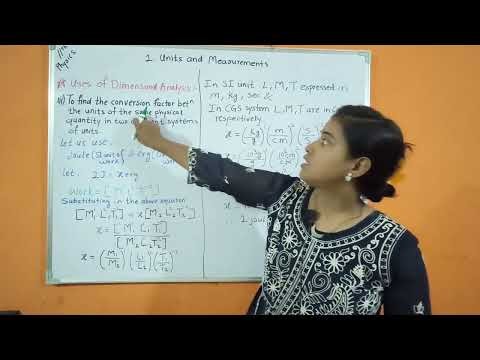 11 th Physics, chapter 1 units and Measurements # uses of dimensional analysis