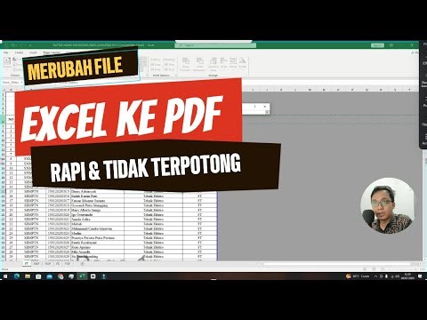 Cara Merubah Excel Ke PDF Agar Rapi Dan Tidak Terpotong