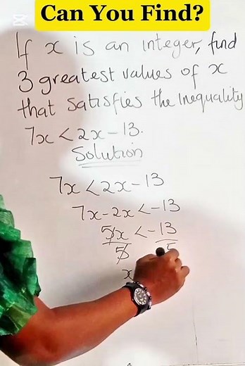 How To Solve Inequalities in Maths #maths #inequalities #algebra