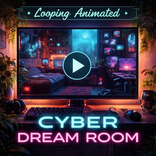 Cyberpunk Background Loop | Neon City Window, Rain Skyline, Animated Video Bg | Sci‑fi Wallpaper, Streaming, Overlays, VJ Visuals - Etsy