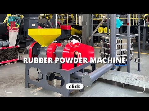 Rubber Powder Making Machine, Rubber Grinding Mill in Waste Tire Recycling Plant - Kowloon Machinery
