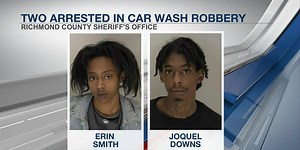 Man, woman arrested in robbery at Augusta car wash