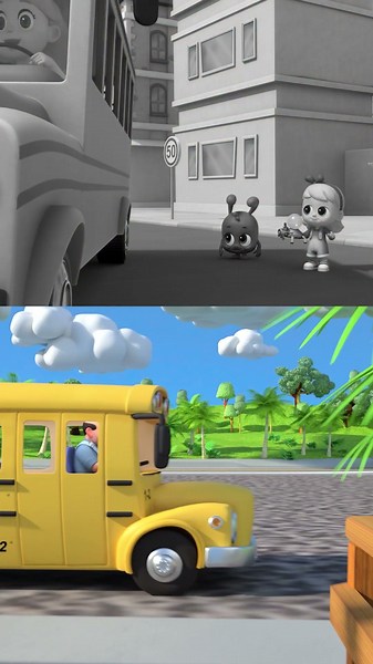 The Doors On The Bus Go Open and Shut!🎶🚍 #morphle #funsongs #cocomelon