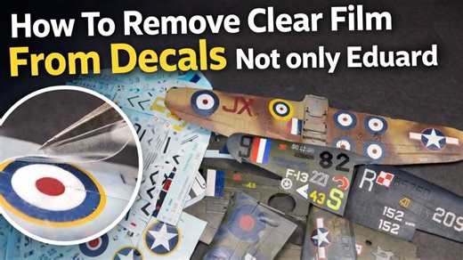 PLASMO 如何从贴花上清除透明薄膜——不仅限于Eduard品牌——进阶教程
