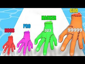 Amazing Gameplay 😍|NOOB VS PRO VS HACKER VS GOD in SCARY HAND RUNNER