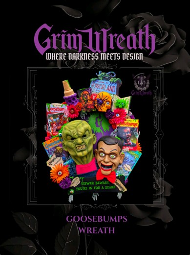 Goosebumps Wreath Brings 90s Nostalgia to Life