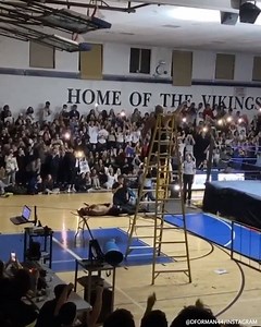 1.3M views · 14K reactions | The teachers at their school do a WWE style wrestling match to raise money for cancer, and one teacher jumped off of a LADDER  (via dforman44/Instagram) | SportsCenter | Facebook