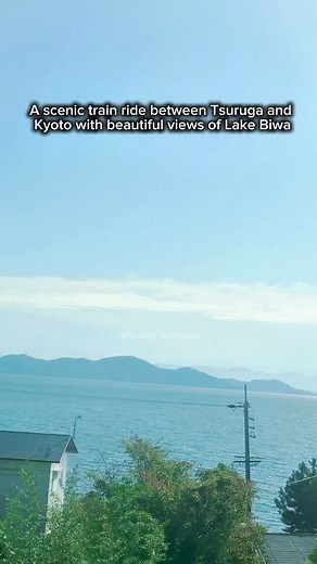 3K views · 357 reactions | A scenic train ride between Tsuruga and Kyoto with beautiful views of Lake Biwa. | Wander in Japan | Facebook