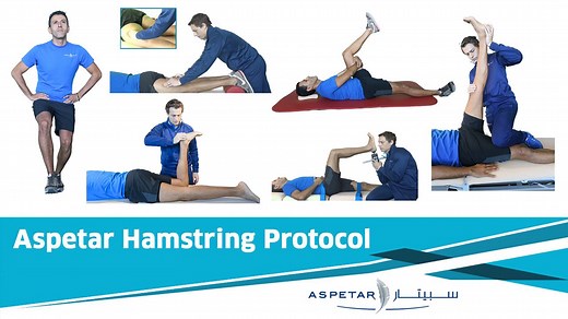 We are pleased to announce the release of the Aspetar Hamstring Protocol, Containing 35 videos and a booklet with full details, is an evidence-based rehabilitation protocol with criteria based progression that was developed to include clinical experience, latest research findings, and patient involvement in a shared decision making model. This allows the clinician to adapt the protocol for the player, depending on the presentation of the individual that day, and to identify their response to the