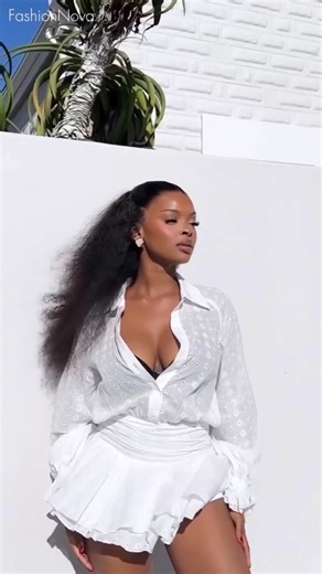 Just a touch of lace 🐚 - Pretty Please Ruffle Eyelet Mini Dress