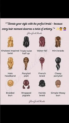 “12 amazing braids to slay any look! 💖👩‍🦳” 🚀💇#braids #hairstyle #hairdo #beauty #yt #trend #style
