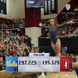 910K views · 34K reactions | She might be No. 1 on the floor, but did you know she's also No. 1 on the beam? Katelyn Ohashi received a 9️⃣.9️⃣7️⃣5️⃣ and UCLA Gymnastics gets the win. | Pac-12 Conference | Facebook