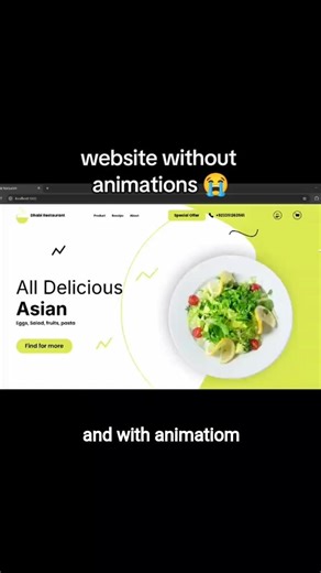 Animated Website vs Simple Website | Web Design Tips #shorts #AFGDataHouse #coding