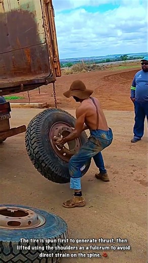 Truck Tire Load Lifting Technique with Shoulder Pillar