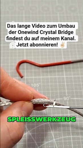 Continuous loop splicing of Dyneema #diy #hammock #dyneema #splicing #shorts