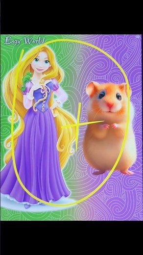 Rapunzel mixing with Hamster #glowup #aiart #transformation #princess #mixing #hamsterkombat