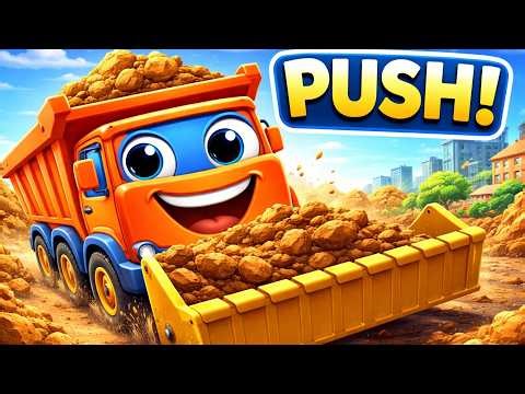 Excavator Dig Dig Song | Construction Trucks for Kids | Bulldozer & Dump Truck