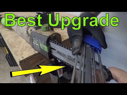 Portland Pole Saw Upgrade (Codirom Chainsaw Sharpener 2 in 1 easy sharpener)