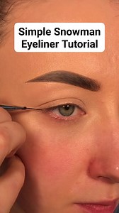 Simple Snowman Eyeliner Tutorial | I Love To MakeUp