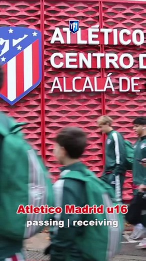 Atletico Madrid U16 Training Drill: Passing and Receiving Technique
