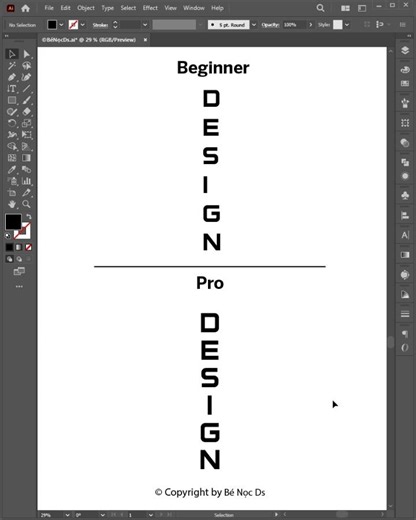 Illustrator Tutorial 2026 | Tips for typing vertical text like a PRO #benocds #illustrator #design