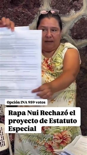 🔴APLASTANTE 87%. RECHAZAN PROYECTO PENSADO POR GABRIEL BORIC PARA DARLE AUTONOMIA A RAPA NUI #rtvvisionnoticias Los habitantes de Rapa Nui desean seguir siendo chilenos rechazando la idea de Boric Con una mayoría de 87% en contra terminaron los resultados de la consulta indígena que se realizó el domingo para determinar si se continuaba con el proyecto, impulsado por el Ejecutivo, que buscaba crear un Gobierno de Territorio Especial en Rapa Nui. El texto planteaba desvincular administrativa y p