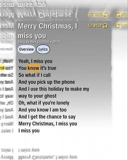 meMerry Christmas, i miss you - Alex Crichton (SONG LYRICS) #imy #shortsfeed